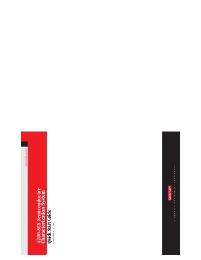 Keithley 4200-903-01 (C - May 2006)(QSG)  Keithley SCS 4200 4200-903-01 (C - May 2006)(QSG).pdf