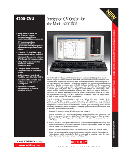 Keithley 4200-CVU DS  Keithley SCS 4200 4200-CVU DS.pdf