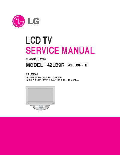 LG 42LB9R Service Manual  LG LCD 42LB9R Service Manual.pdf