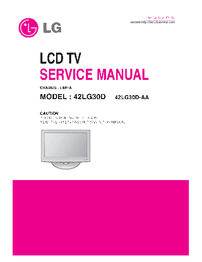 LG 42LG30D Service Manual  LG LCD 42LG30D Service Manual.pdf