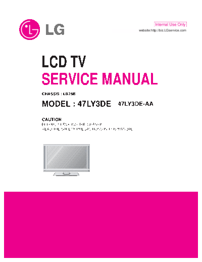 LG 47LY3DE Service Manual  LG LCD 47LY3DE Service Manual.pdf