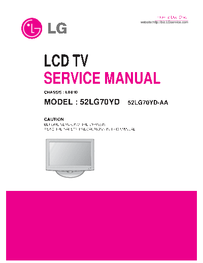 LG 52LG70YD Service Manual  LG LCD 52LG70YD Service Manual.pdf