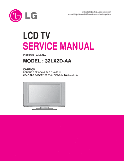 LG 32LX2D Service Manual  LG LCD 32LX2D Service Manual.pdf