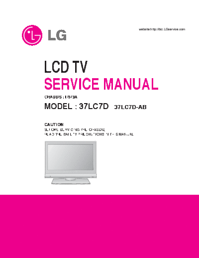 LG 37LC7D Service Manual  LG LCD 37LC7D Service Manual.pdf
