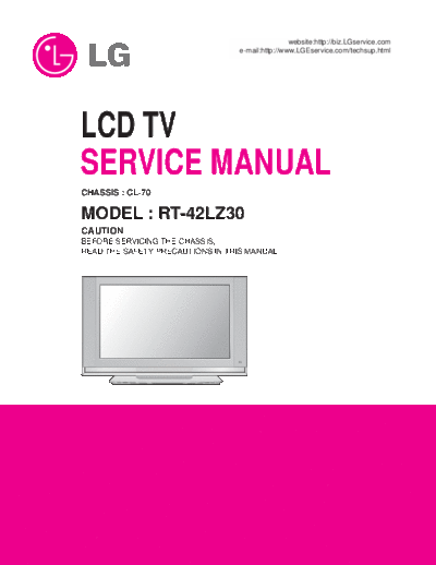 LG RT-42LZ30 Service Manual  LG LCD RT-42LZ30 Service Manual.pdf
