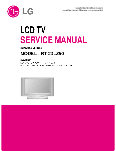 LG RT-23LZ50 Service Manual  LG LCD RT-23LZ50 Service Manual.pdf