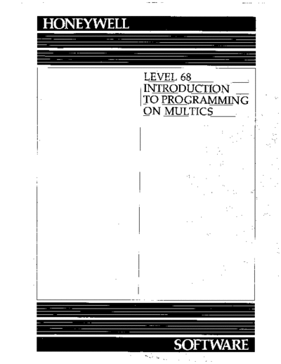 honeywell AG90-03 PgmgIntro Dec81  honeywell multics AG90-03_PgmgIntro_Dec81.pdf