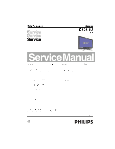 Philips Philips Chassis Q523.1U [SM]  Philips Monitor Philips_Chassis_Q523.1U_[SM].pdf