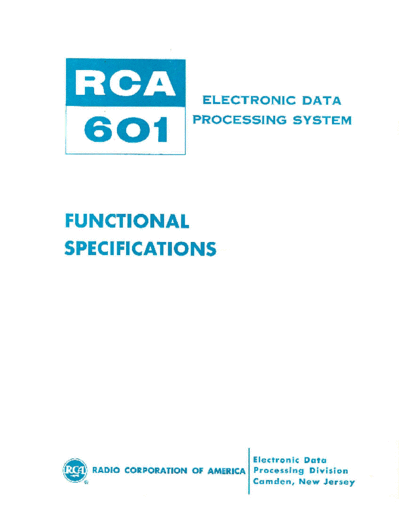 RCA 601-01-00 RCA601 FunctSpec Apr60  RCA 601 601-01-00_RCA601_FunctSpec_Apr60.pdf