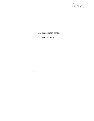 RCA RCA1600 PrelimUG Feb68  RCA 1600 RCA1600_PrelimUG_Feb68.pdf