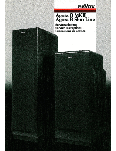 REVOX Revox AgoraB MkII-SlimLine Serv  REVOX Agora B Revox_AgoraB_MkII-SlimLine_Serv.pdf