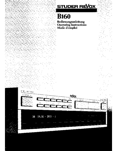 REVOX Revox--B160--user--ID7303  REVOX B160 Revox--B160--user--ID7303.pdf