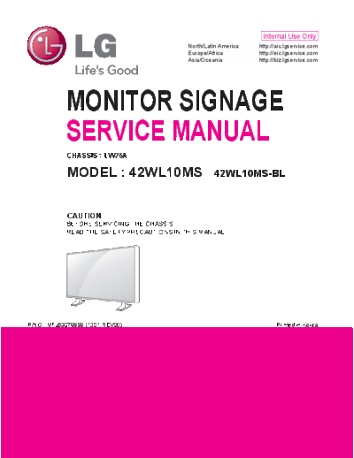 LG 42wl10ms service manual  LG Monitors 42WL10MS 42wl10ms_service_manual.pdf