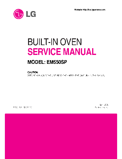LG EM550SP Service Manual  LG Oven EM550SP EM550SP Service Manual.pdf