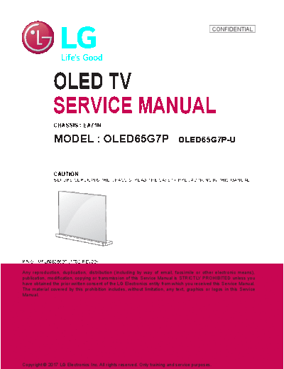 LG LG OLED65G7P EA71H service manual  LG Oled TV 65G7P chassis EA71H LG OLED65G7P EA71H service manual.pdf