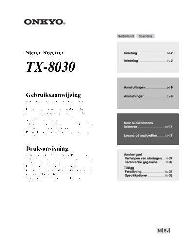 ONKYO Manual TX-8030 NlSv  ONKYO Audio TX-8030 Manual_TX-8030_NlSv.pdf