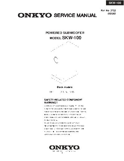 ONKYO Onkyo-SKW100 actsub  ONKYO Audio SKW100 Onkyo-SKW100 actsub.pdf