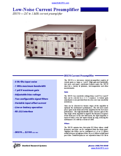 Stanford Research Systems SR570c c20031031 [4]  Stanford Research Systems SR570 SR570c c20031031 [4].pdf