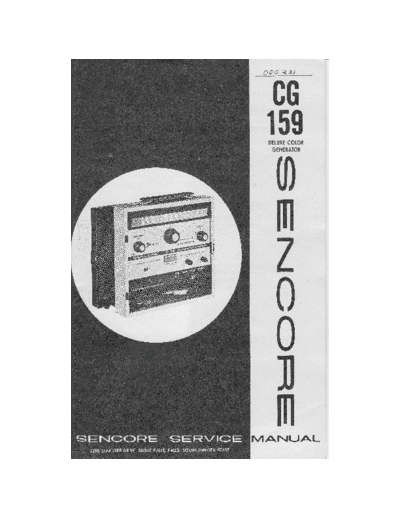 SENCORE --CG159--service--ID5333  SENCORE CG159 Sencore--CG159--service--ID5333.pdf