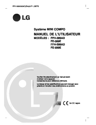 LG FFH-389 589AD(Fre)067P LGEFS (1)  LG Audio FFH-389 FFH-389_589AD(Fre)067P_LGEFS (1).pdf