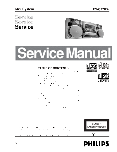 LG service  LG Audio FWC270 service.pdf