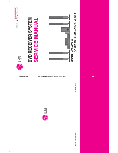 LG HT905TAW - Service Manual  LG Audio HT905TAW HT905TAW - Service Manual.pdf