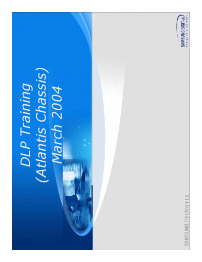 Samsung Samsung Atlantis DLP Training Manual [TM]  Samsung Monitor Samsung_Atlantis_DLP_Training_Manual_[TM].pdf