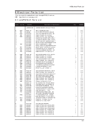 Samsung LE23R86BD LE26R86BD LE32R86BD LE37R86BD LE40R86BD LE23R87BD LE26R87BD LE32R87BD LE37R87BD LE40R87BD   Samsung Monitor Samsung_LE23R86BD_LE26R86BD_LE32R86BD_LE37R86BD_LE40R86BD_LE23R87BD_LE26R87BD_LE32R87BD_LE37R87BD_LE40R87BD_CH_GBP23-26-32-37-40SEN_Electrical Part List_[SM].pdf