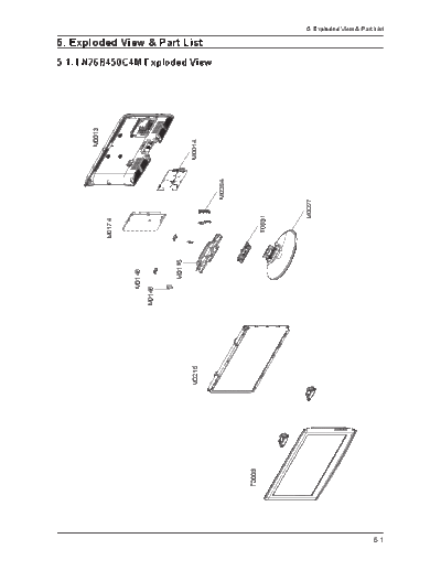 Samsung LN26B450 LN32B450 LN37B450 LN40B450 LN32B460 LN32B530 LN37B530 LN40B530 LN46B530 N70A Exploded View   Samsung Monitor Samsung_LN26B450_LN32B450_LN37B450_LN40B450_LN32B460_LN32B530_LN37B530_LN40B530_LN46B530_N70A_Exploded View & Part List_[SM].pdf