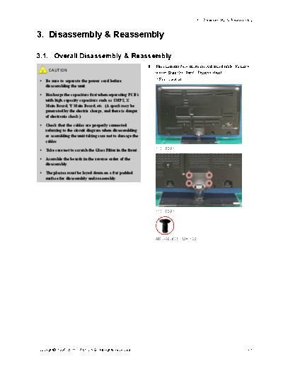 Samsung Samsung PS51D550C1WXBT F82A 03 disassembly and reassembly(map) [SM]  Samsung Monitor Samsung_PS51D550C1WXBT_F82A_03_disassembly_and_reassembly(map)_[SM].pdf