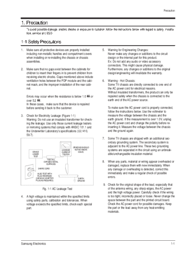 Samsung Samsung PN50A550 PN58A550 Precaution [SM]  Samsung Monitor Samsung_PN50A550_PN58A550_Precaution_[SM].pdf