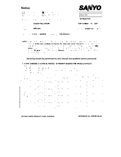 Sanyo Sanyo DP37647 P37647-03 N4PEEF [SM]  Sanyo Monitor Sanyo_DP37647_P37647-03_N4PEEF_[SM].pdf