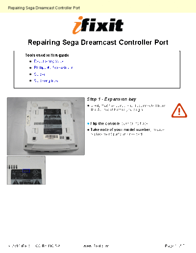 Sega Repairing-Controller-Port-1562  Sega Sega Dreamcast Repairing-Controller-Port-1562.pdf