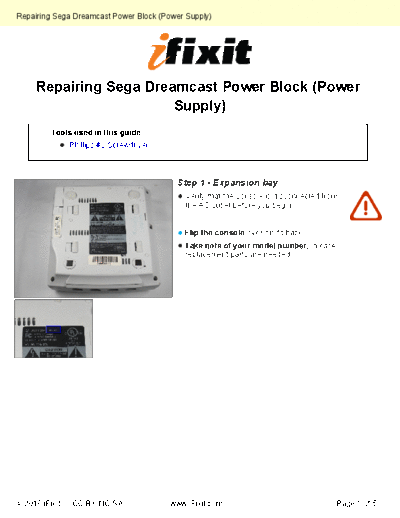 Sega Repairing-Power-Block-Power-Supply-1572  Sega Sega Dreamcast Repairing-Power-Block-Power-Supply-1572.pdf