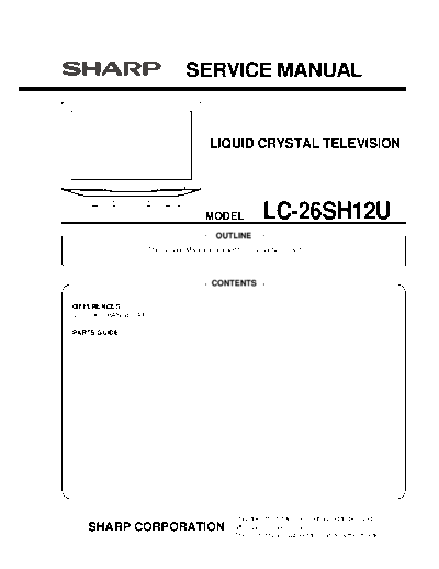 Sharp Sharp LC-26SH12U FINAL SUPP 1 [SM]  Sharp Monitor Sharp_LC-26SH12U_FINAL_SUPP_1_[SM].pdf