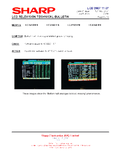 Sharp Sharp LC-32SD1E LC-26SD1E Teletext repair tips  Sharp Monitor Sharp_LC-32SD1E_LC-26SD1E_Teletext_repair_tips.pdf