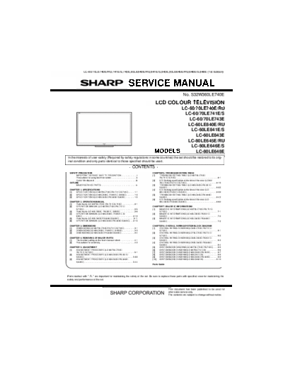 Sharp LC-60LE740E LC-70LE740E LC-60LE741E LC-70LE741E LC-60LE743E LC-70LE743E LC-60LE840E LC-70LE840E LC-6  Sharp Monitor Sharp_LC-60LE740E_LC-70LE740E_LC-60LE741E_LC-70LE741E_LC-60LE743E_LC-70LE743E_LC-60LE840E_LC-70LE840E_LC-60LE841E_LC-60LE843E_LC-80LE645E_LC-80LE646E_LC-80LE648E_[SM].pdf