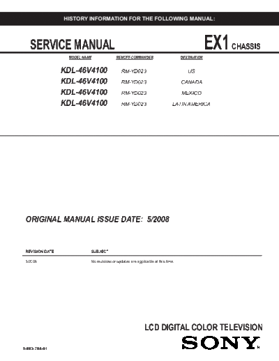 Sony Sony KDL-46V4100 [SM]  Sony Monitor Sony_KDL-46V4100_[SM].pdf