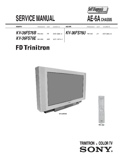 Sony Sony KV-36FS76B KV-36FS76E [SM]  Sony Monitor Sony_KV-36FS76B_KV-36FS76E_[SM].pdf