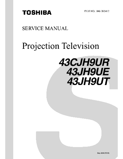 TOSHIBA 43JH9U-43CJH9-50JH9U  TOSHIBA Proj TV 50JH9UE 43JH9U-43CJH9-50JH9U.pdf
