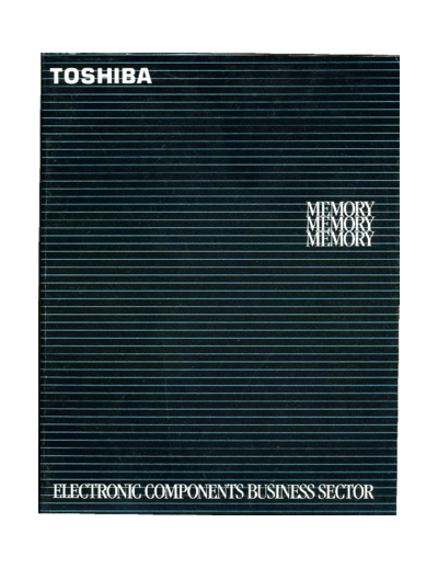 TOSHIBA 1989 Toshiba MOS Memory  TOSHIBA _dataBooks 1989_Toshiba_MOS_Memory.pdf