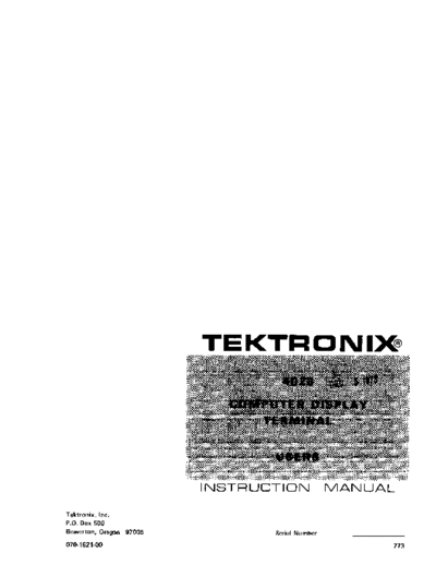 Tektronix 070-1621-00 4023 UsersMan Jul73  Tektronix 402x 070-1621-00_4023_UsersMan_Jul73.pdf
