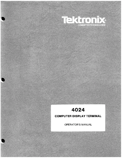 Tektronix 070-2438-00 4024 Operator Jan78  Tektronix 402x 070-2438-00_4024_Operator_Jan78.pdf