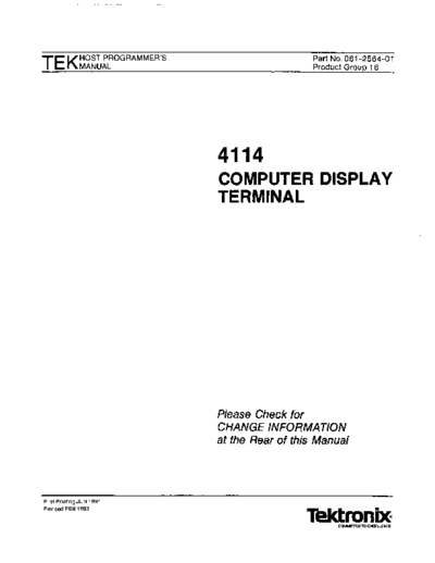 Tektronix 061-2564-01 4114 HostPgmg Feb83  Tektronix 411x 061-2564-01_4114_HostPgmg_Feb83.pdf