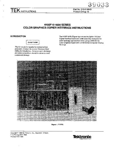 Tektronix 070-5199-01 4100F19 4690 Series Color Graphics Copier Interface Instructions Feb1985  Tektronix 411x 070-5199-01_4100F19_4690_Series_Color_Graphics_Copier_Interface_Instructions_Feb1985.pdf