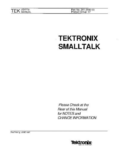Tektronix 061-3440-00 Tektronix Smalltalk Users Manual Jun87  Tektronix 44xx 061-3440-00_Tektronix_Smalltalk_Users_Manual_Jun87.pdf