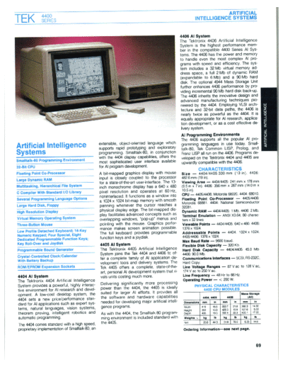 Tektronix 4400 Series 1987 Catalog  Tektronix 44xx 4400_Series_1987_Catalog.pdf