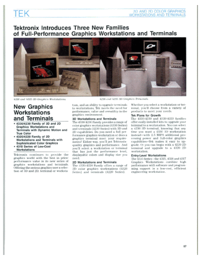 Tektronix 4300 Series 1988 Catalog  Tektronix 44xx 4300_Series_1988_Catalog.pdf