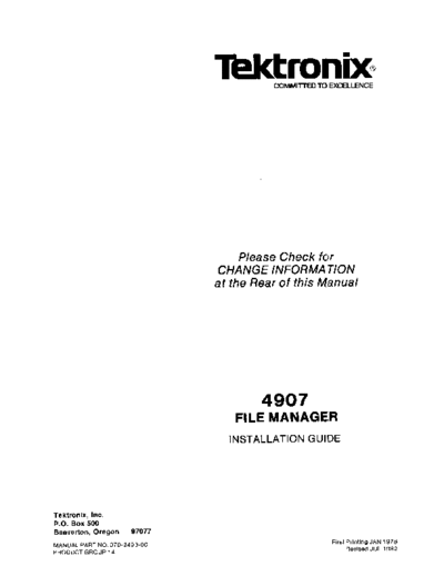 Tektronix 070-2493-00 4907inst Jul82  Tektronix 49xx 070-2493-00_4907inst_Jul82.pdf