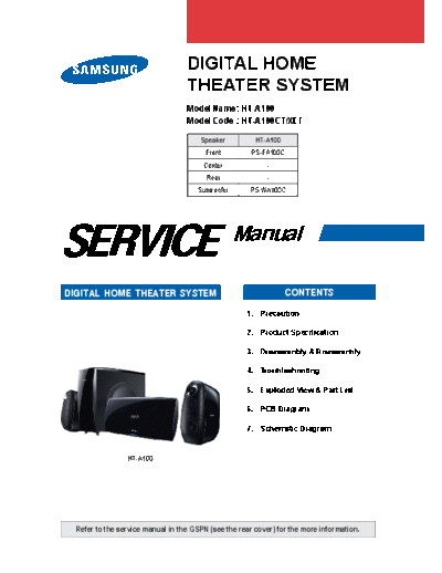 Samsung SAMSUNG HT-A100CT-XEF sm  Samsung Audio HT-A100CT-XEF SAMSUNG_HT-A100CT-XEF_sm.pdf